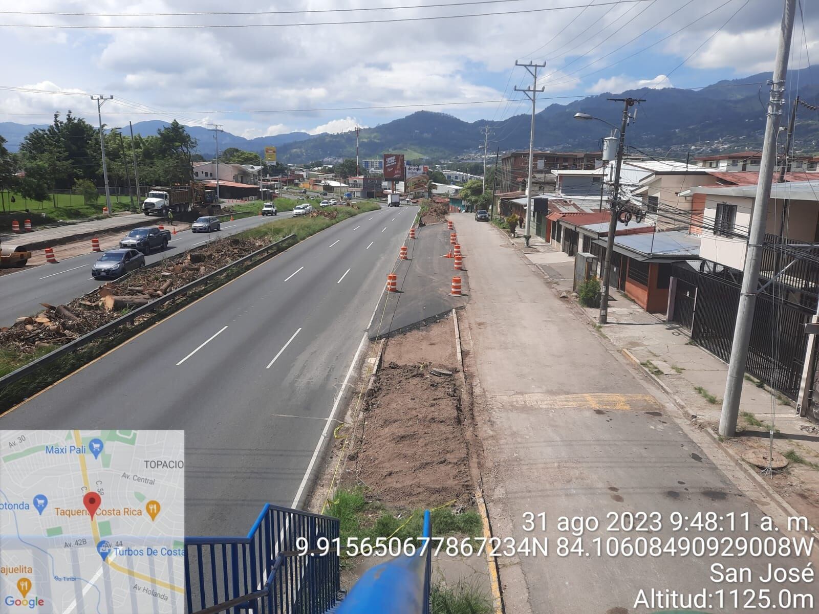 Cierre en los Hatillos por construcción del paso elevado