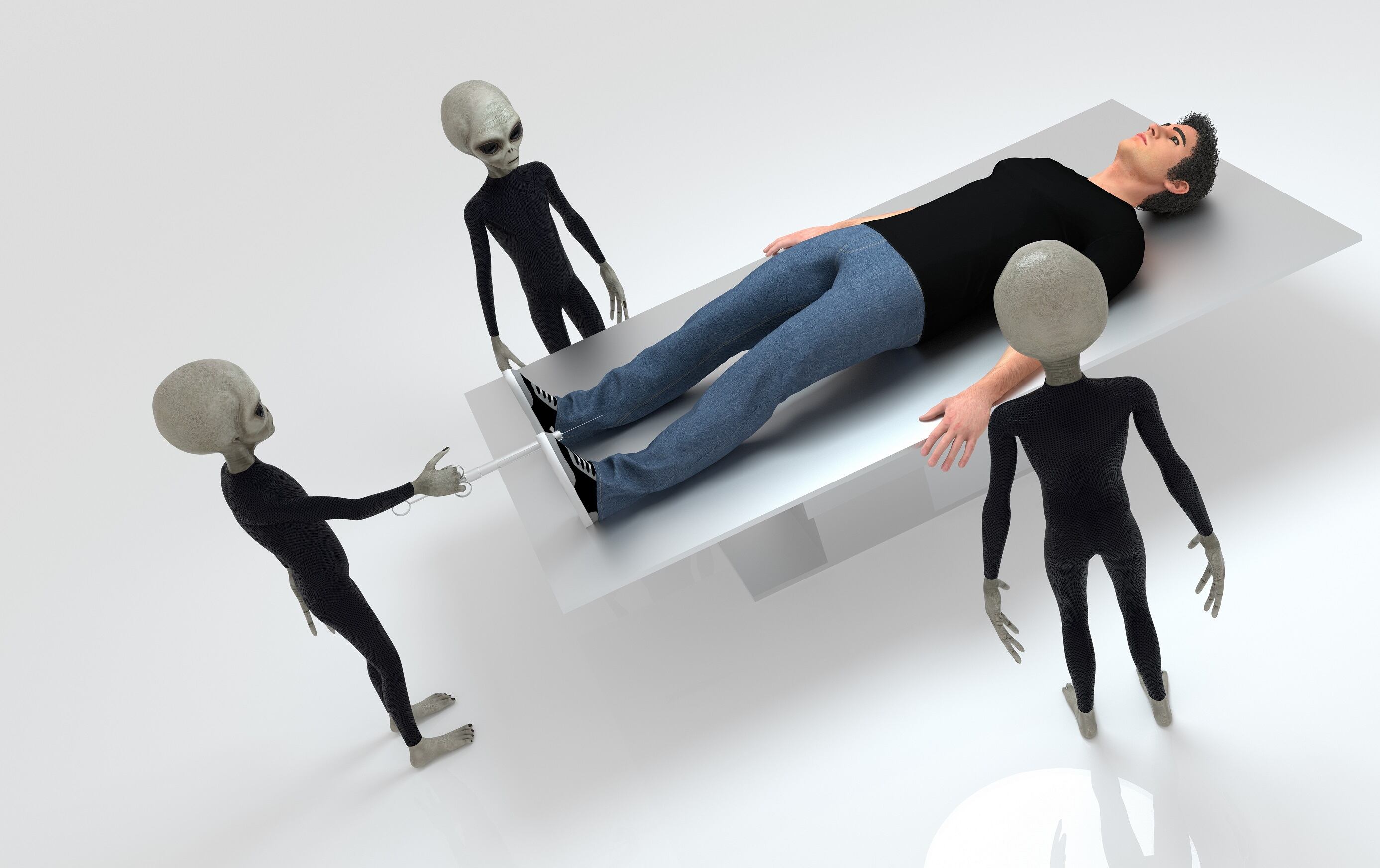 Un costarricense llamado Douglas, le confirmó vía correos electrónicos a un influencer mexicano especializado en fenómenos paranormales, Fepo Aponte, que seres extraterrestres le curaron una de sus piernas en cinco minutos. Lo entrevistó otro influencer mexicano, Rayito.