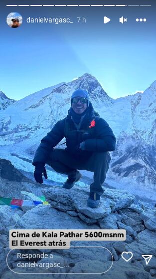 Daniel Vargas extraña a Shirley Álvarez en el Everest
