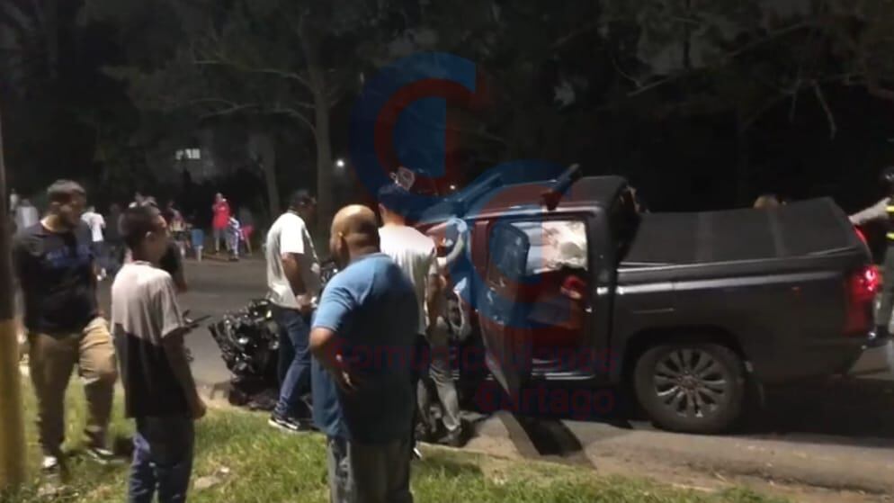 Un hombre muere atropellado en Guadalupe de Cartago. Foto: Comunicaciones Cartago