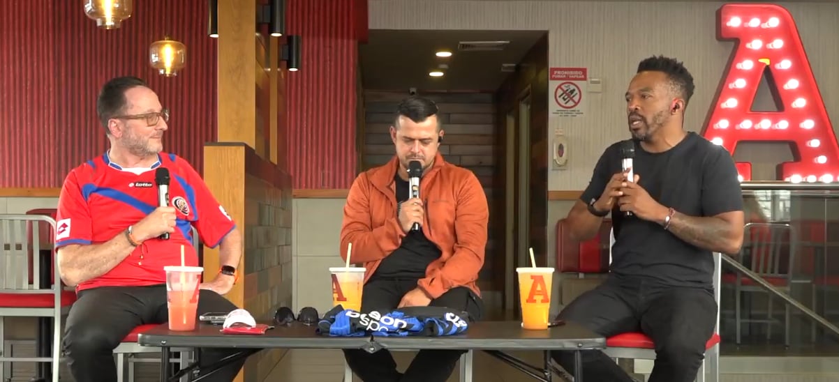 Andrey Campos y Atim Roper del programa Vis10n