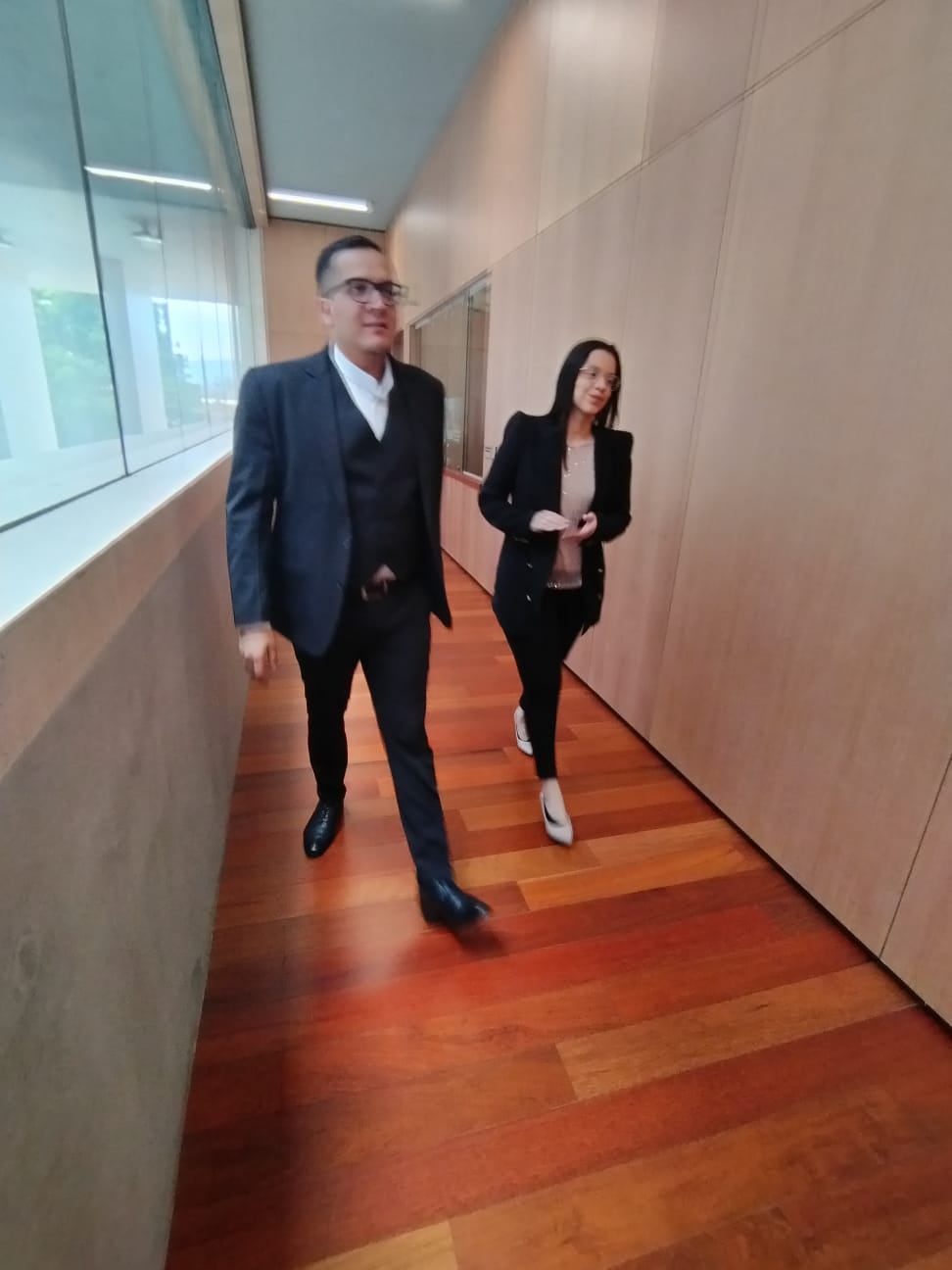 Los diputados Sofía Guillén y Antonio Ortega del Partido Frente Amplio