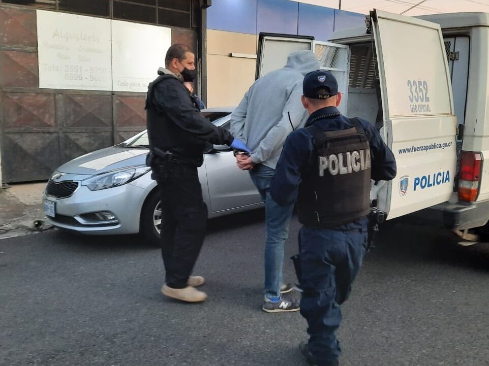 Detienen a ocho sospechosos de integrar banda narco en Cartago. Foto OIJ.