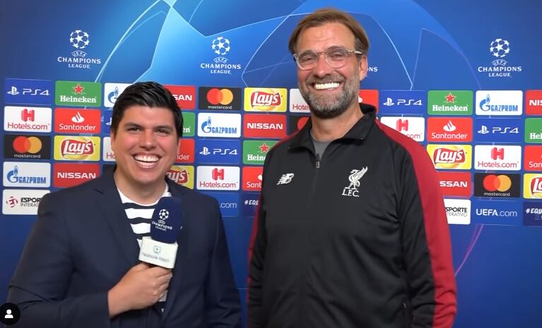 Kevin Barrantes es periodista y estuvo en la cobertura de la audiencia de Alajuelense ante el TAS. Instagram Kevin Barrantes.