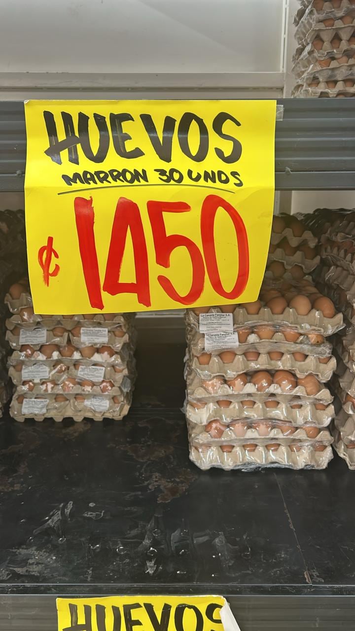 Bajó el precio de los huevos