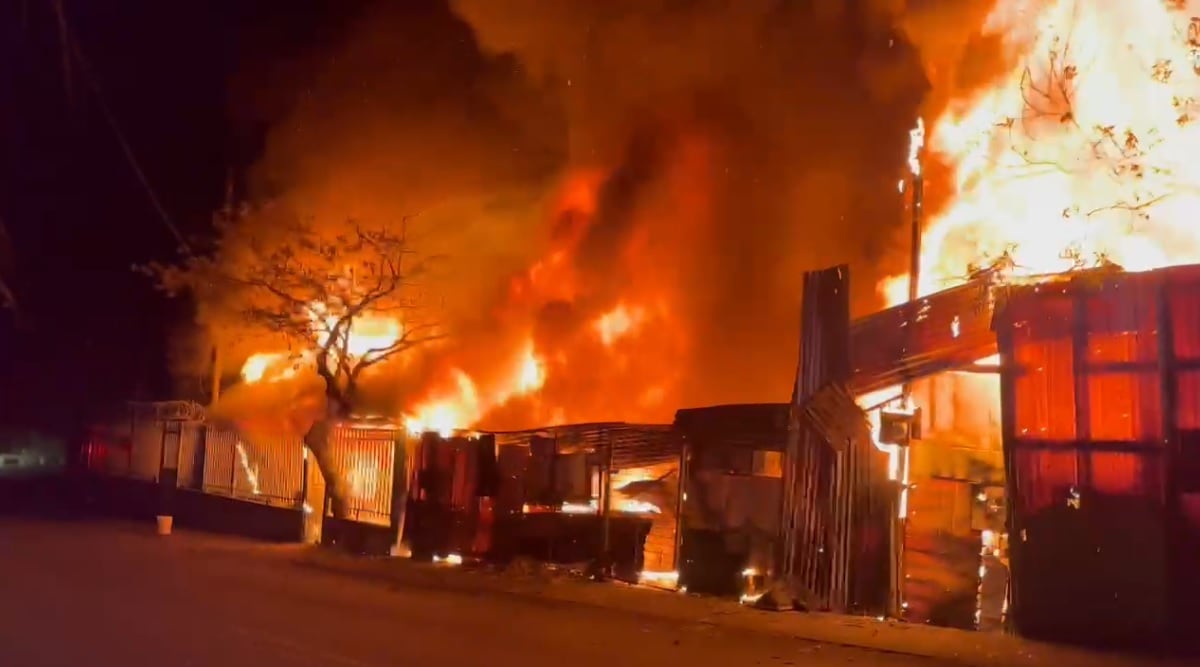 Incendio en barrio San José de Alajuela.