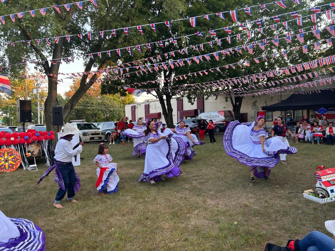 Hasta los más pequeños se unieron a las fiestas patrias, a pesar de nunca haber vivido en el país.