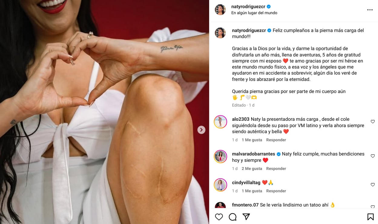 Natalia Rodríguez, presentadora de televisión de canal 7.