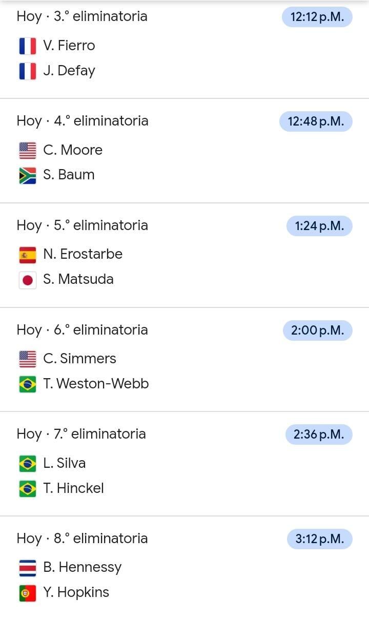 Brisa Hennessy saldrá a las olas a las 3:12 p.m