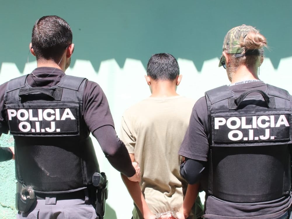 El menor fue detenido por el OIJ este jueves. Foto OIJ.