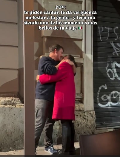 A la cantante Jafet Jerez le robaron el bolso en Italia, pero una familia tica la rescató y ella terminó tan feliz que hasta cantó y enamoró el ambiente