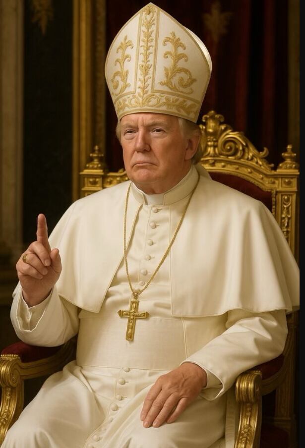 Trump fue criticado y causó indignación al compartir imagen luciendo como el Papa.