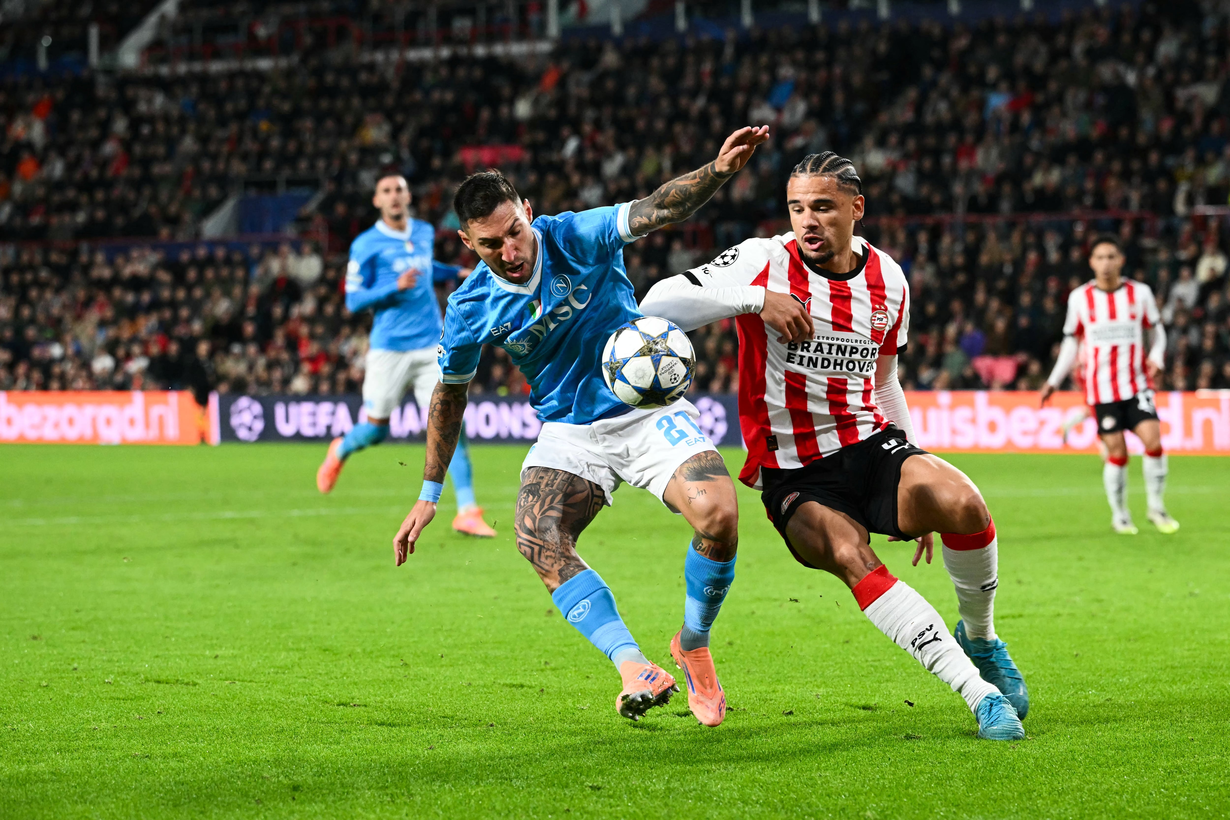 Jornada de la Liga de Campeones de Europa. AFP.