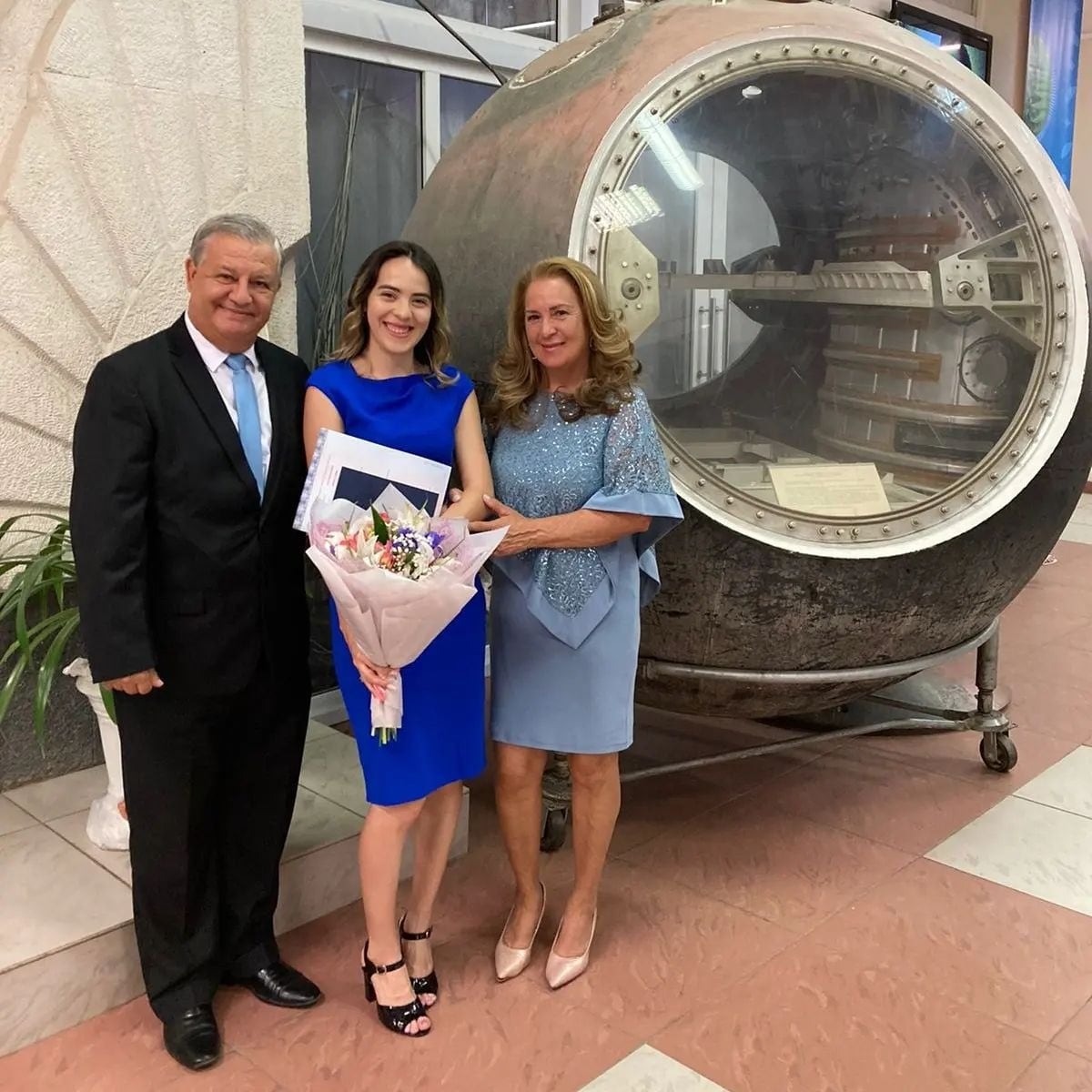 Ariana Argüello es la primera costarricense en graduarse en Complejos de Cohetes y Cosmonáutica en la Universidad Estatal Aeroespacial de Sámara, en 2022.