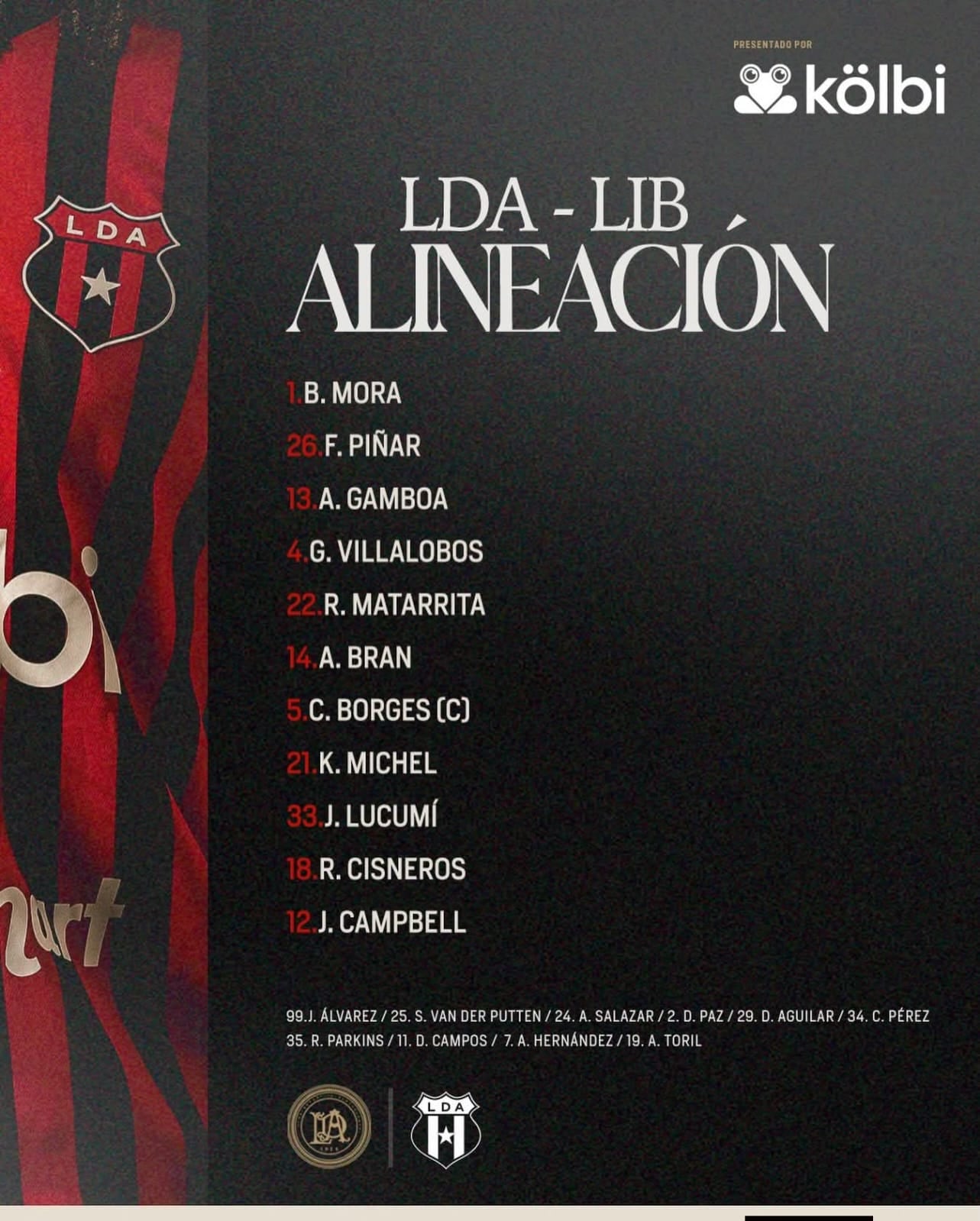 Washington Ortega sigue sin estar disponible para Alajuelense