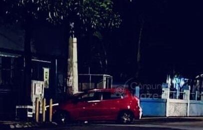 La pareja viajaba en un carro al momento del ataque. Foto Waze Costa Rica.