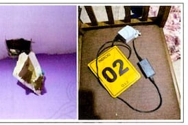 Fotos muestran las cámaras que sospechoso de matar a Junieysis habría escondido hasta en el baño de la casa para espiarla