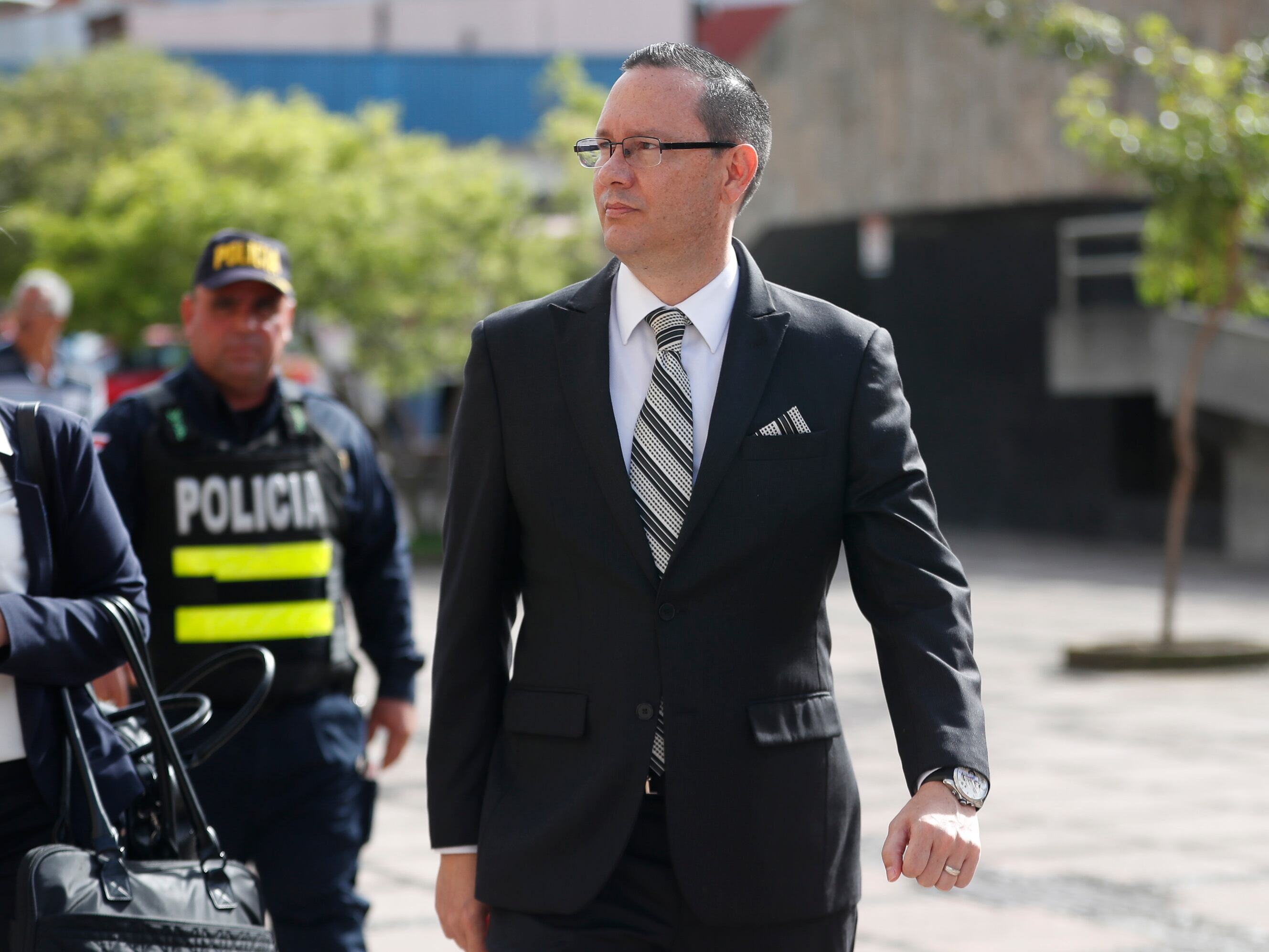 26/06/2018, San José, Tribunales de Justicia, Celso Gamboa se presenta ante los tribunales a declarar en el caso de tráfico de influencias en favor de Johny Araya. Fotografía José Cordero
