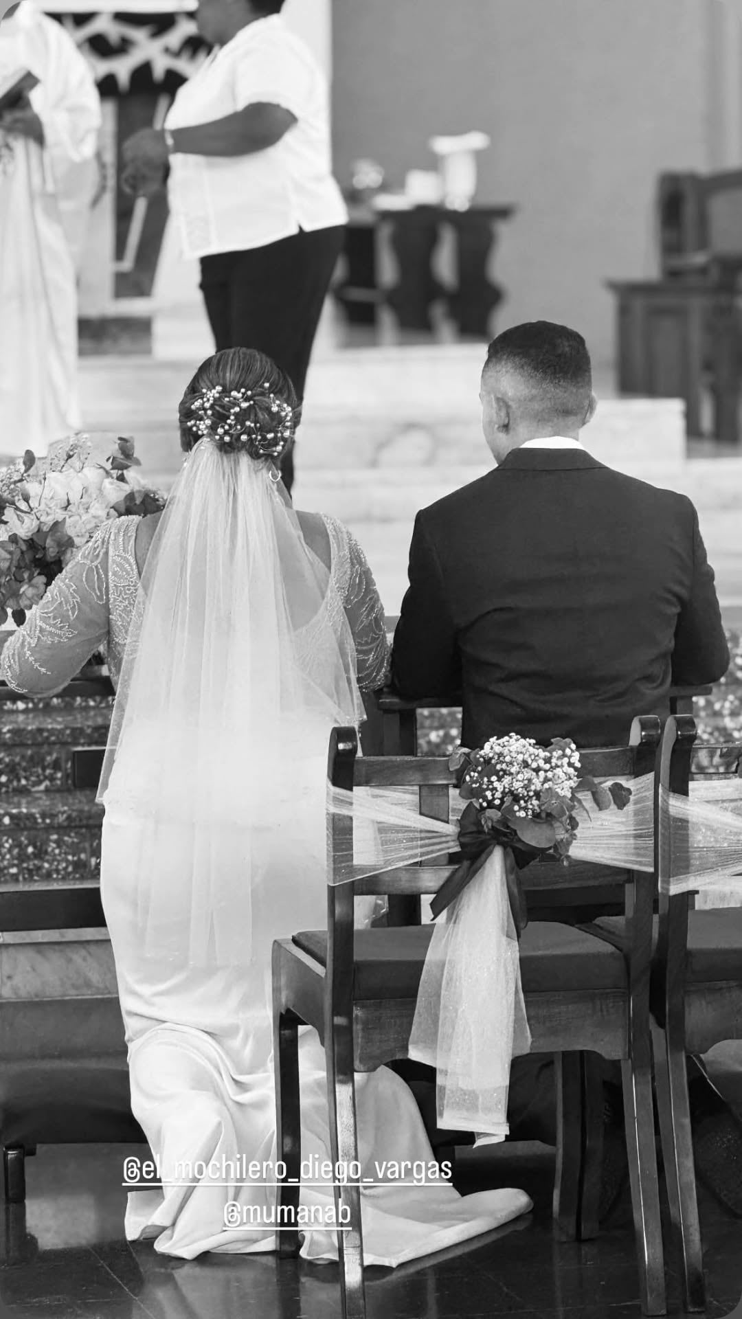 Diego Vargas, el Mochilero de Informe 11, y Melissa Umaña, de Giros, se casaron este sábado