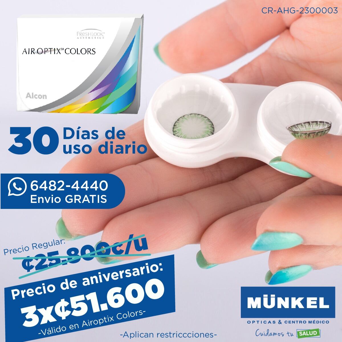 Lentes de contacto de Ópticas Münkel