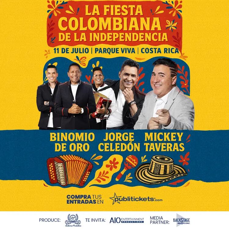 La Fiesta Colombiana de la Independencia será el viernes 11 de julio en el Anfiteatro Coca-Cola del Parque Viva