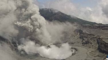 Volcán Poás sigue sin dar tregua: continúa con erupciones frecuentes