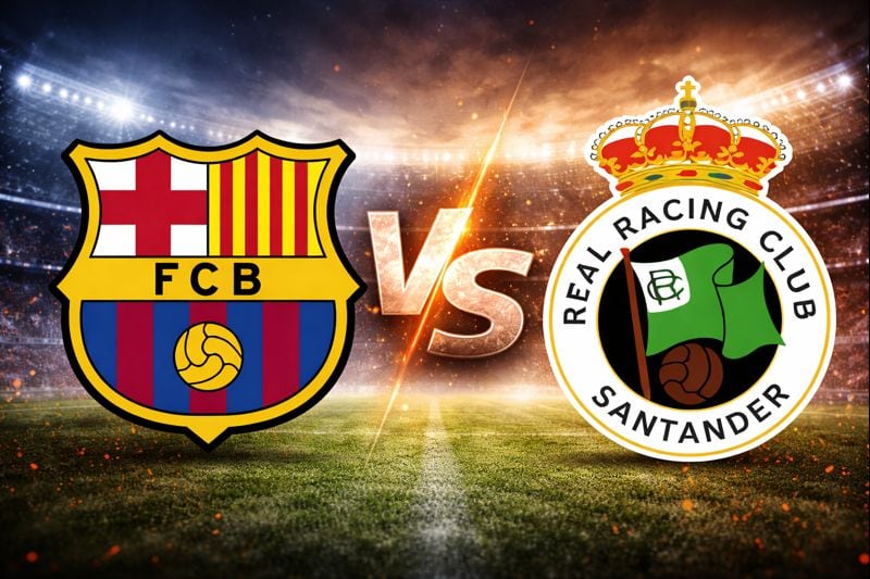 El FC Barcelona visita al Racing de Santander por la Copa del Rey 2026.