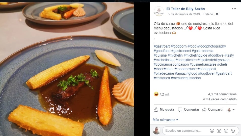 Olla de Carne propuesta por El Taller de Billy Sazón