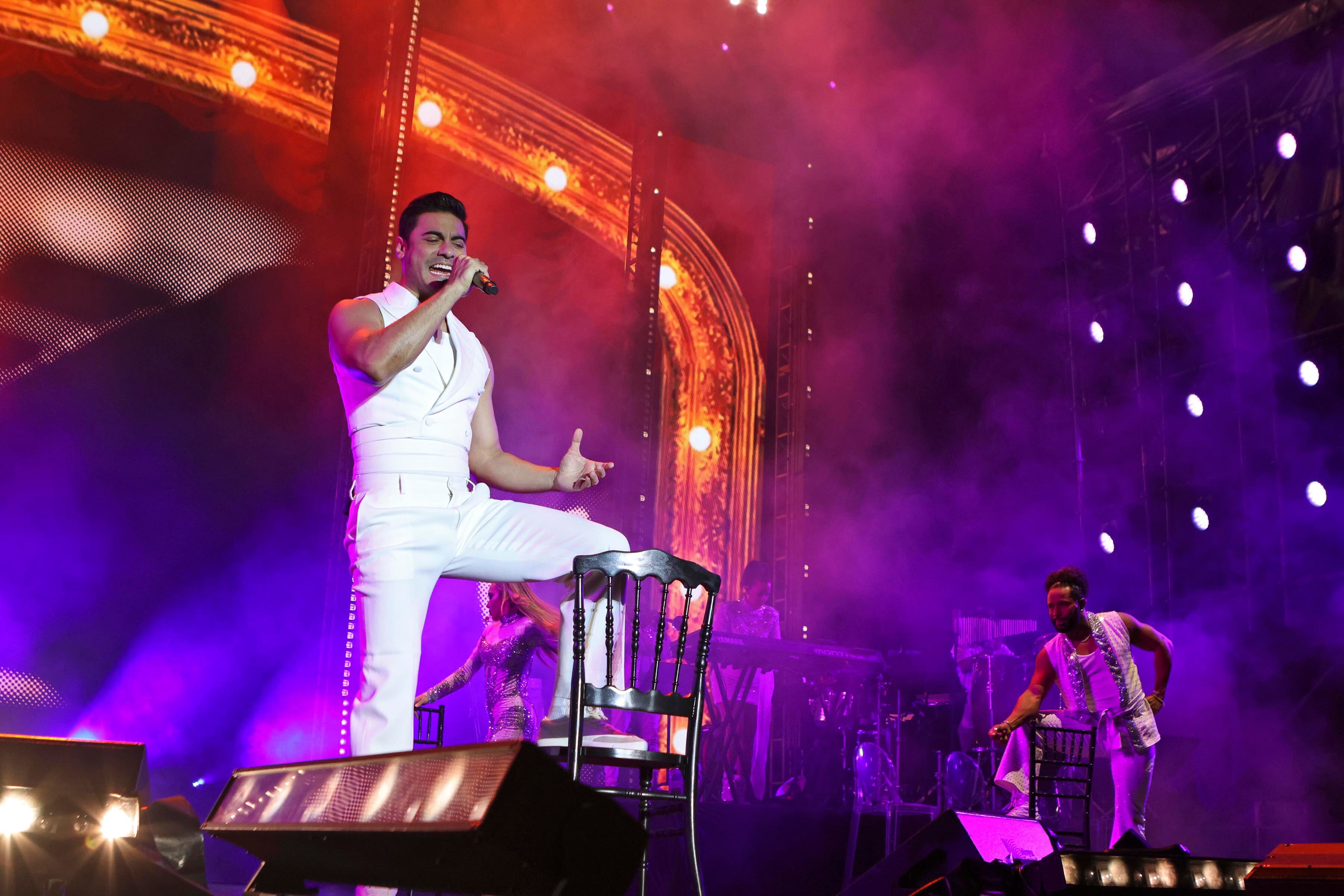 Carlos Rivera en el Estadio Nacional