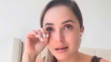 Mary Escalante no pudo contener las lágrimas al hablar del problema de salud que enfrenta