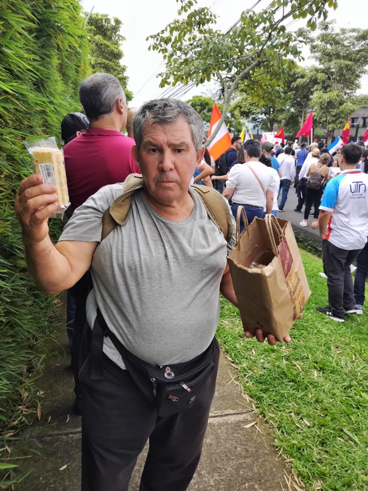 Vendedor en la marcha
