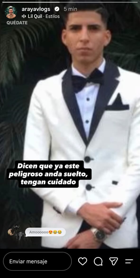 Araya Vlogs informó la liberación de Julián Valverde