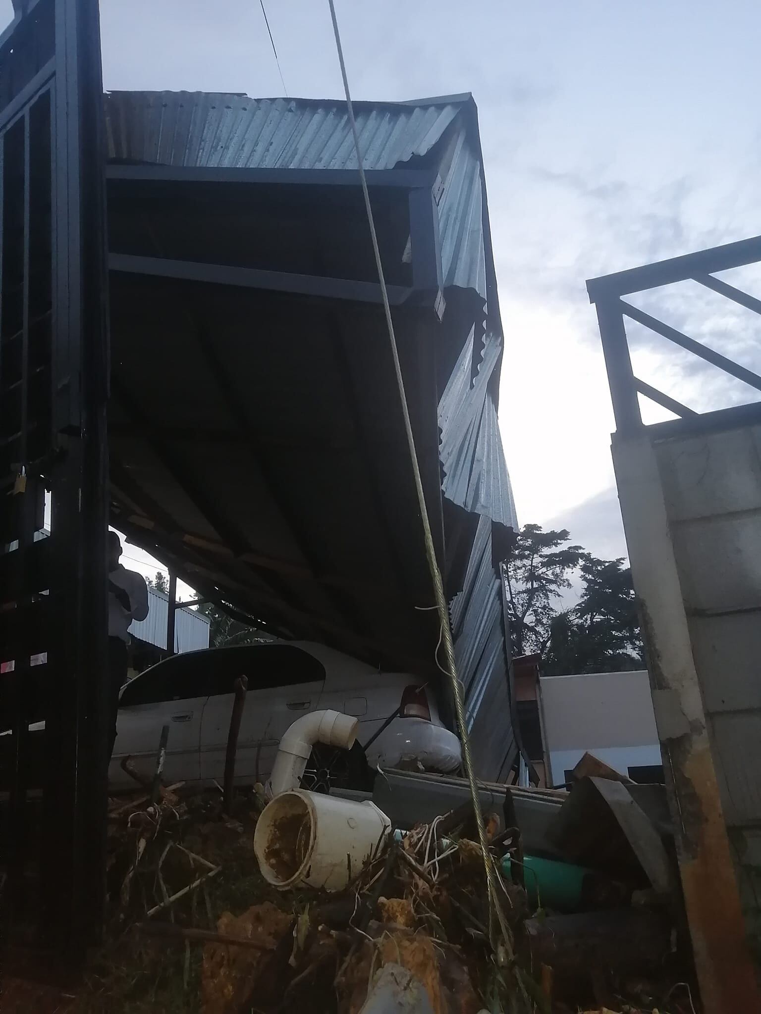 Afectaciones por lluvias e inundaciones en El Guarco. Foto cortesía.