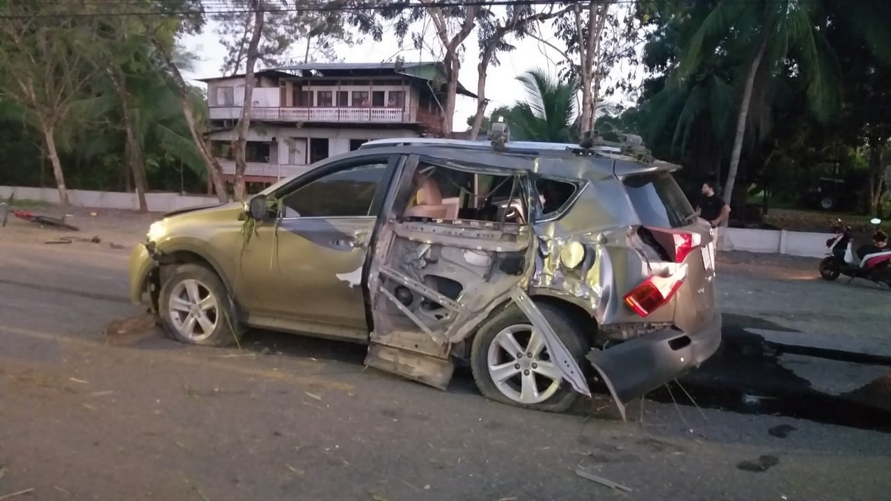 Muchacha de 24 años muere en accidente de tránsito en Parrita. Foto cortesía.