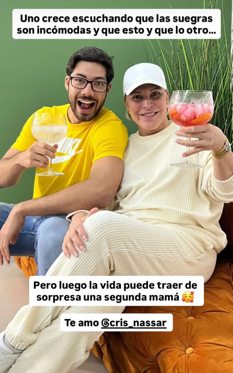 Cristiana Nassar y su yerno evidenciaron cómo se llevan realmente
