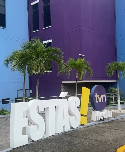 Elena Correa en el canal TVN de Panamá