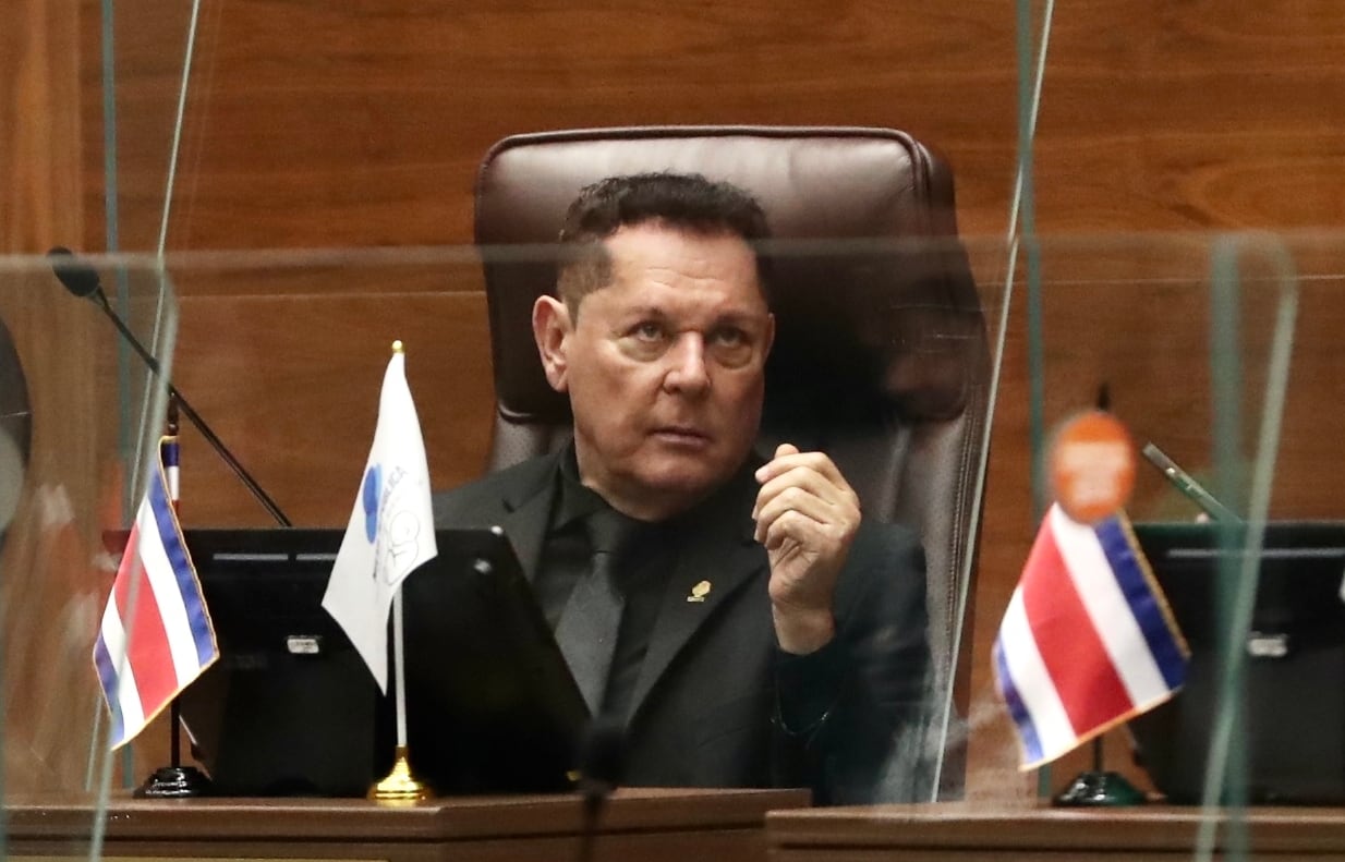 26/09/2023, San José, Asamblea Legislativa, interpelación de la ministra de educación Ana Katharina Müller. En la fotografía Alexánder Barrantes.