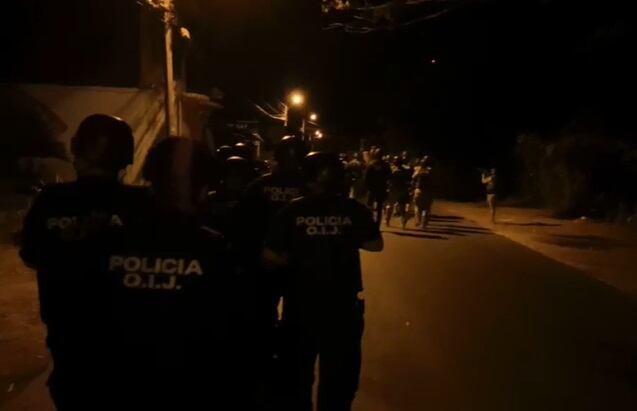 Allanamientos para desmantelar banda del Gordo Ramos. Foto OIJ.