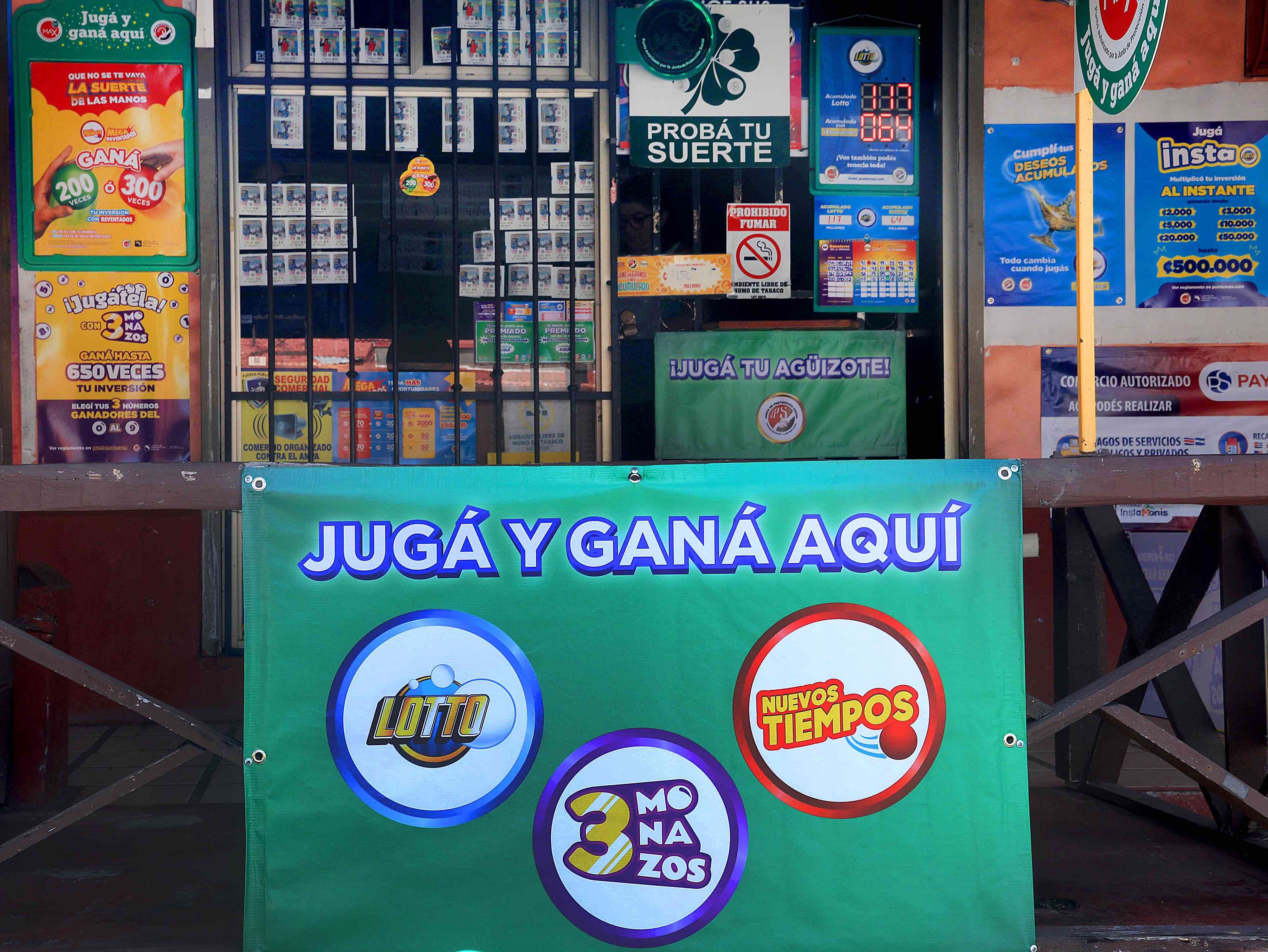 Puntos Max, lotería Tres Monazos