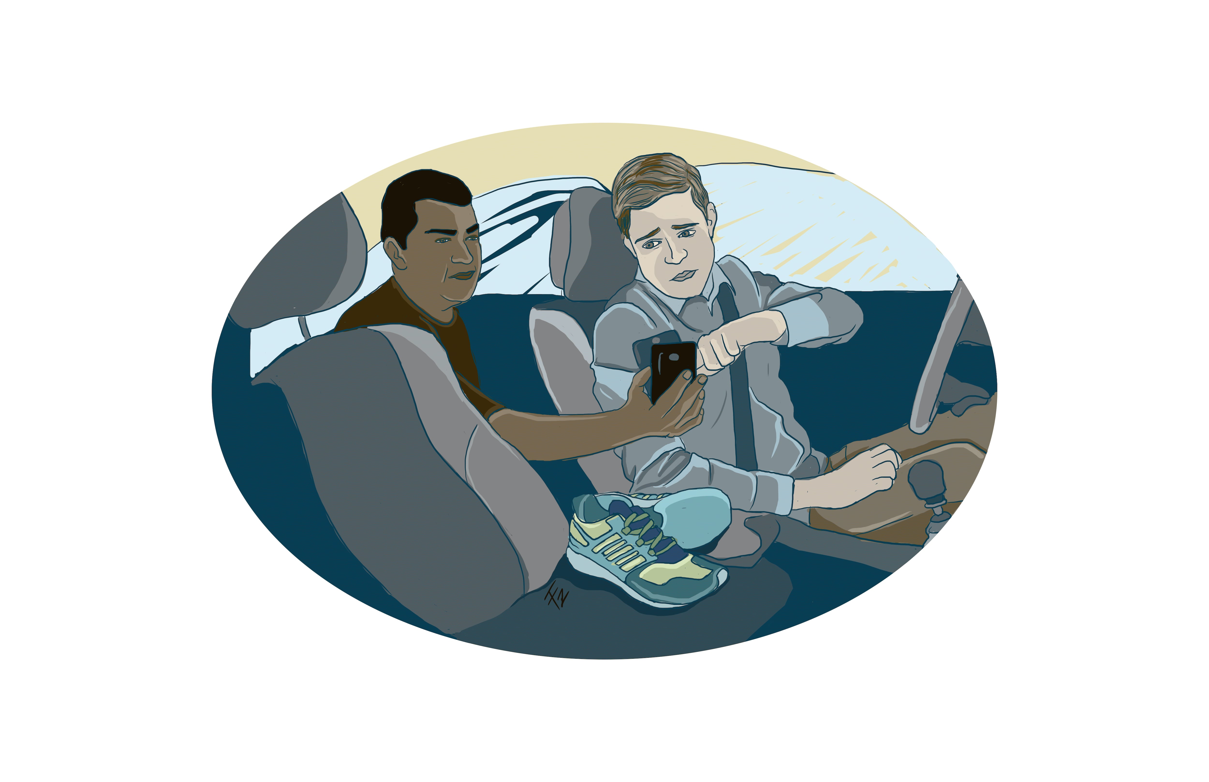 Ilustración para novelón sobre hombre que quemó a cuatro personas dentro de contenedor en Herradura. Ilustración de Francella Zamora.