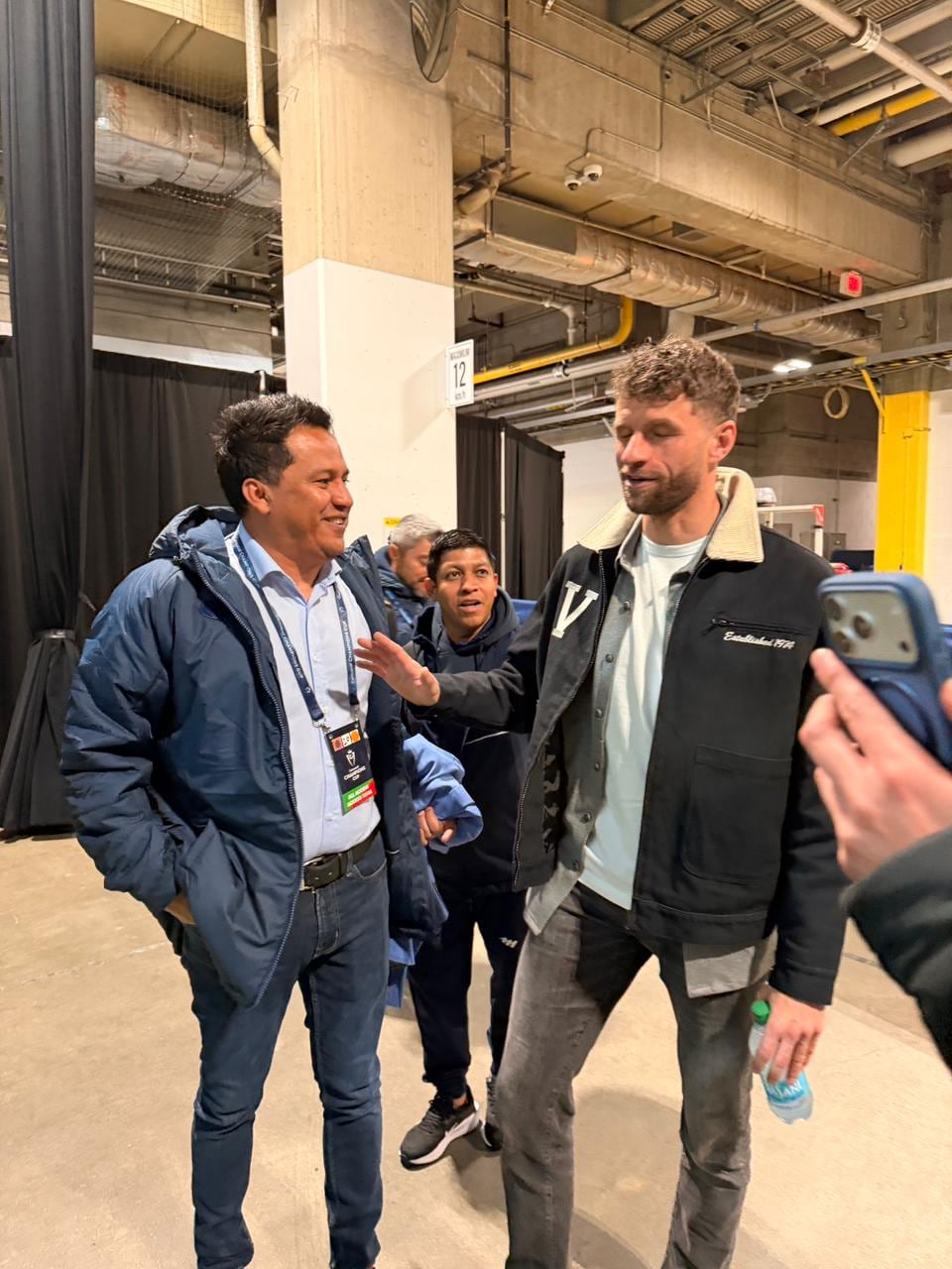 Amarini Villatoro compartió un rato muy agradable con Thomas Müller