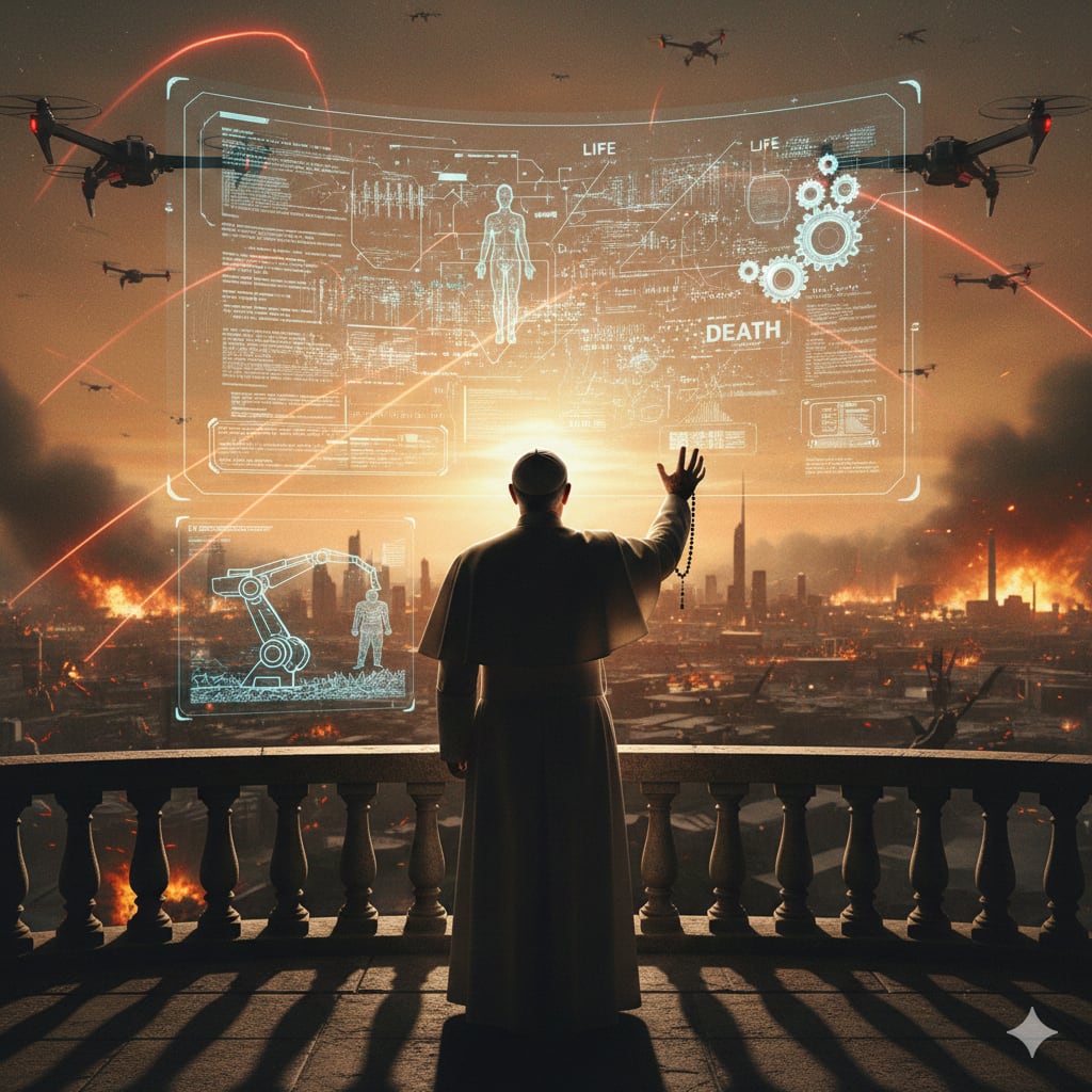 León XIV advierte: delegar la guerra a máquinas es un "espiral destructivo"