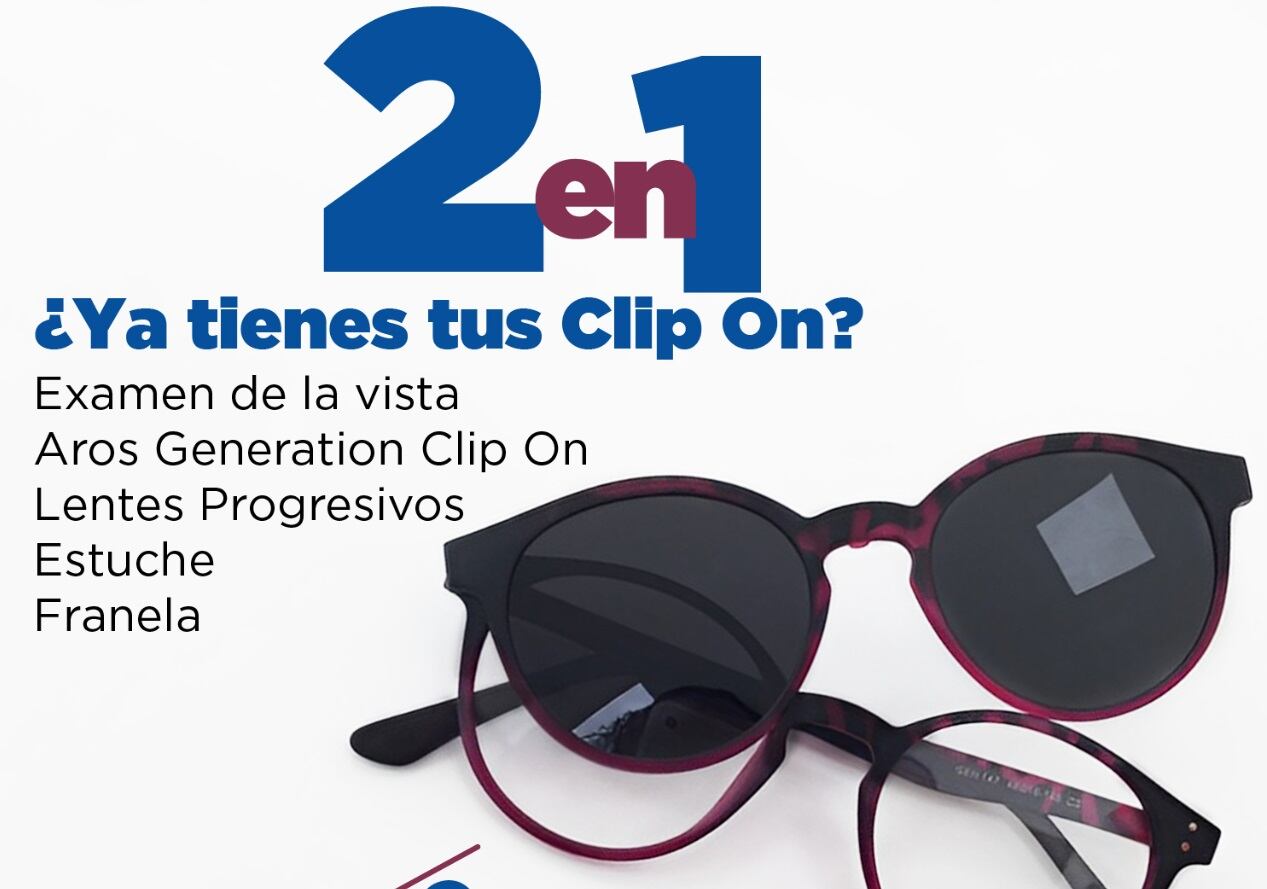 “En ópticas Münkel Heredia contamos con una gran variedad de aros con clip polarizados