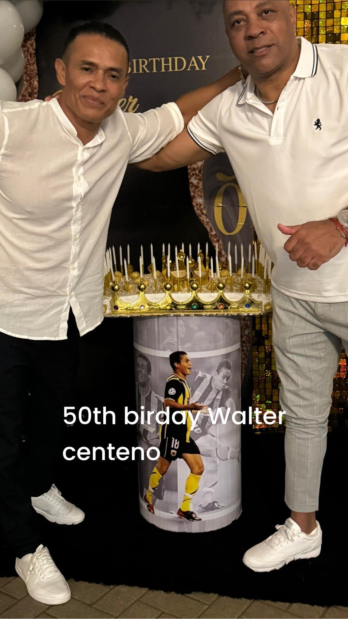 Walter Centeno ya empezó a celebrar su cumpleaños con sus seres queridos. Foto: Instagram.