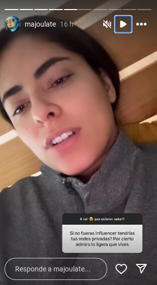Esta fue la pregunta que respondió Majo Ulate al seguidor. Foto: Instagram