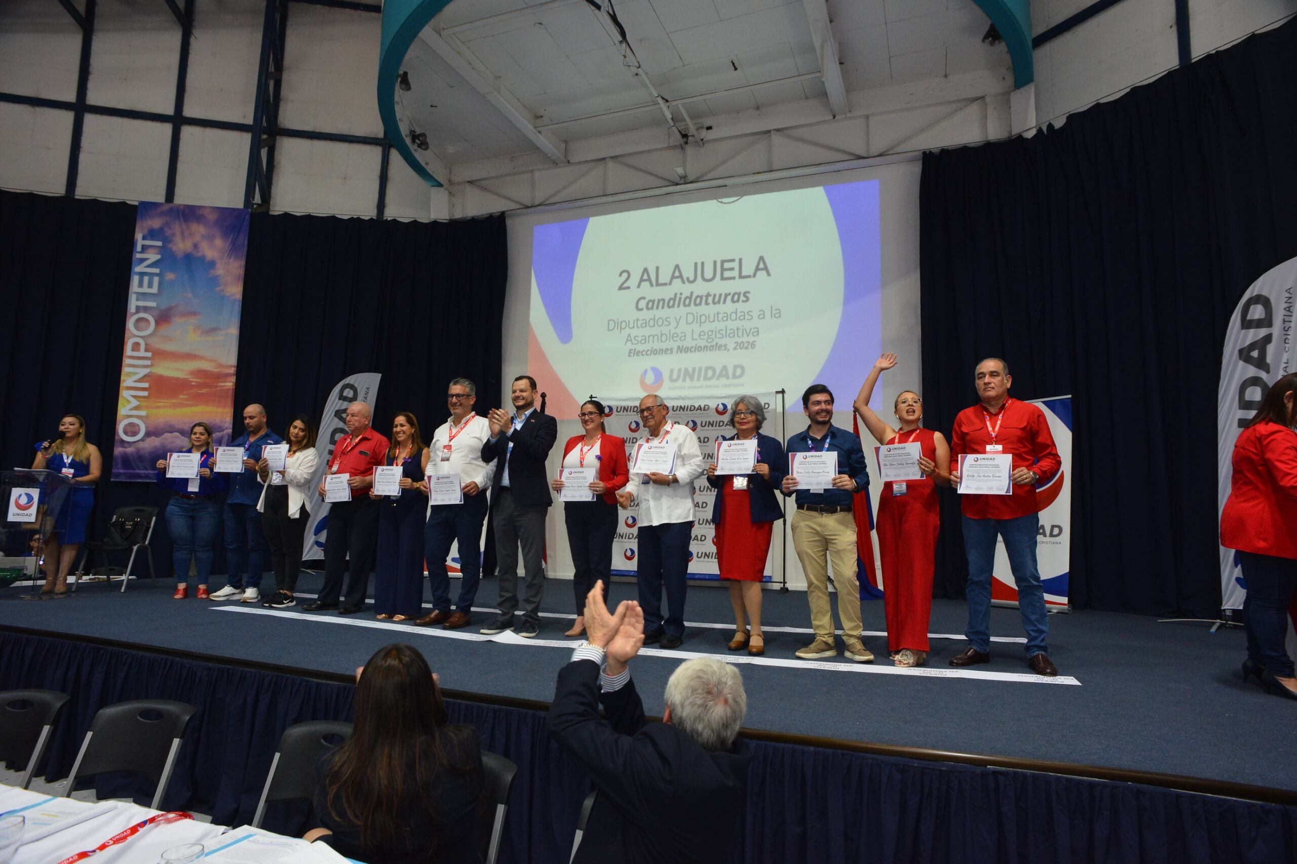 El Partido Unidad Social Cristiana (PUSC) realizó su Asamblea Nacional para ratificar los candidatos a diputados para las próximas elecciones presidenciales en febrero del 2026.