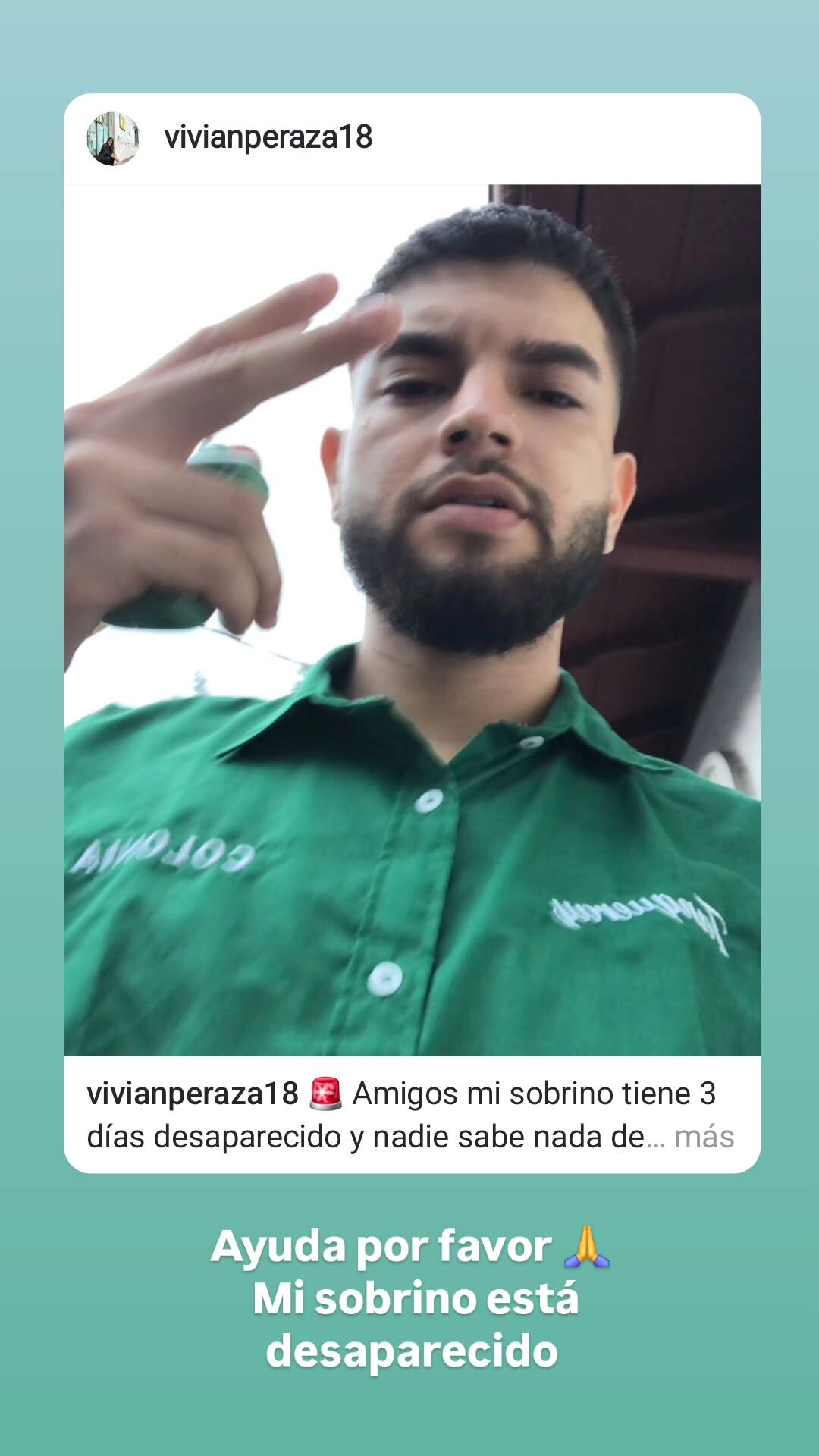 La productora de canal 7, Vivian Peraza, clamó ayuda este viernes por una dura y triste situación que enfrentan en su familia.