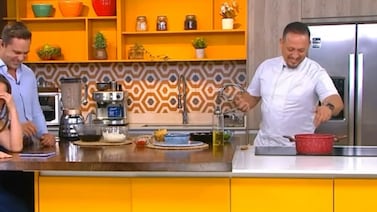 (Video) Comentario de chef invitado dejó a Natalia Monge apenada, pero muerta de risa en Buen día