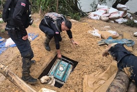 Golpe a minería ilegal: descubren otra bodega subterránea cargada de insumos en Cutris