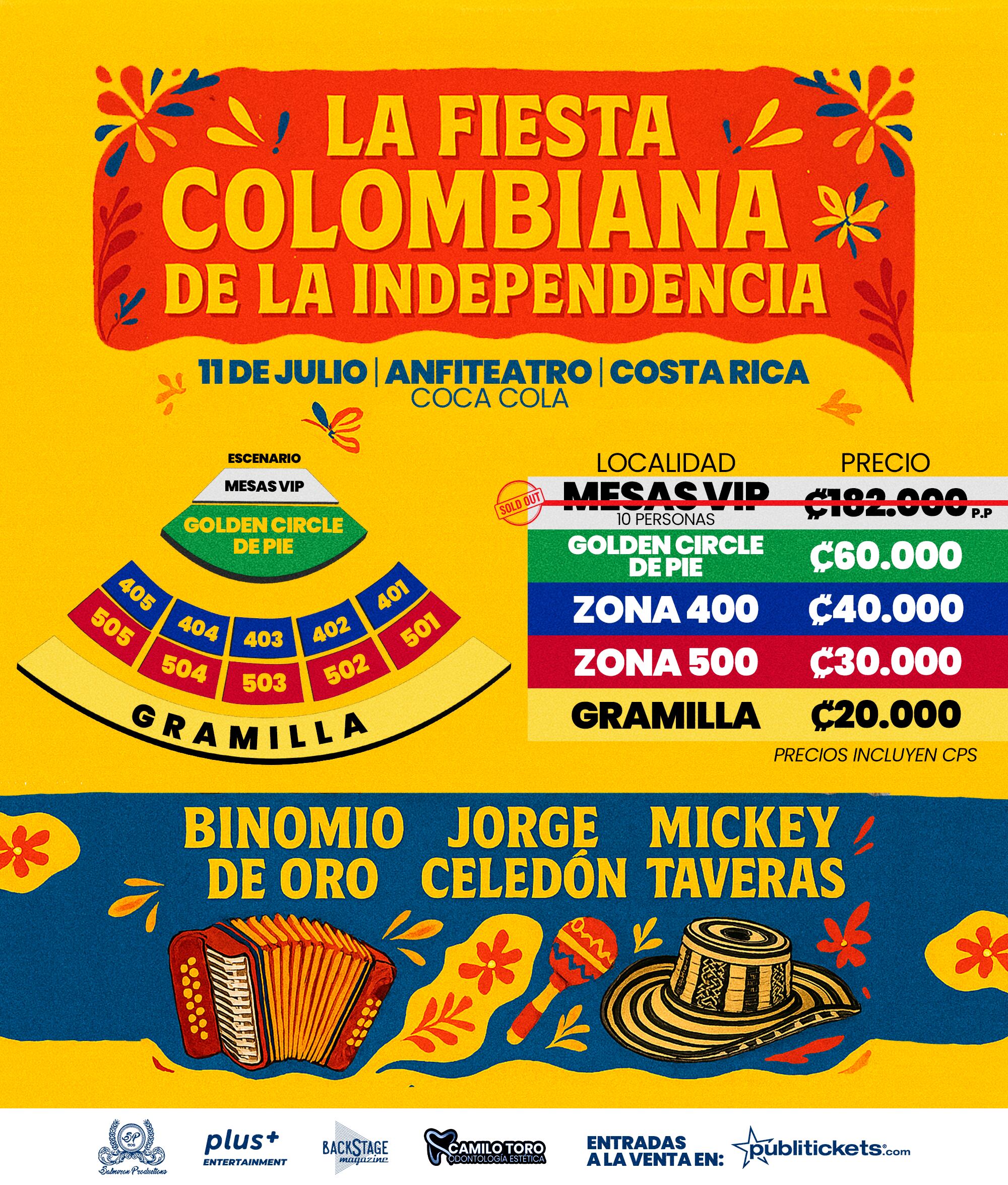 Estos son los precios de las entradas para el concierto.